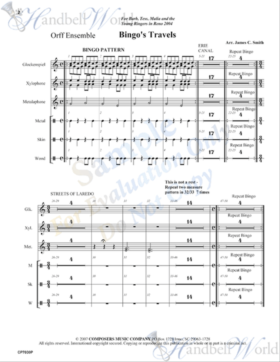 Bingo's Travels 3-Octaves scores gallery preview page 2