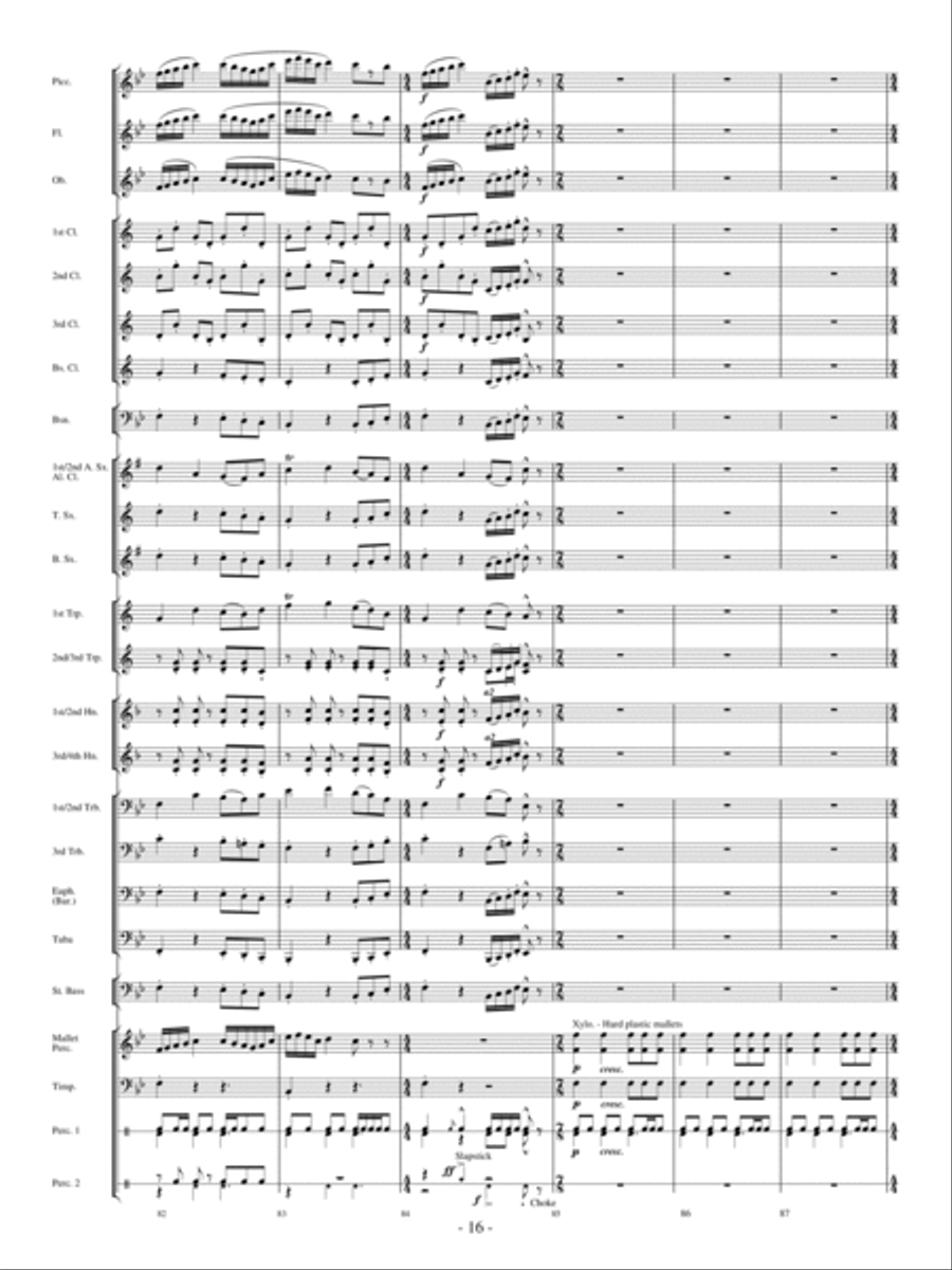 Moonscape Moonscape Concert Band scores gallery preview page 15