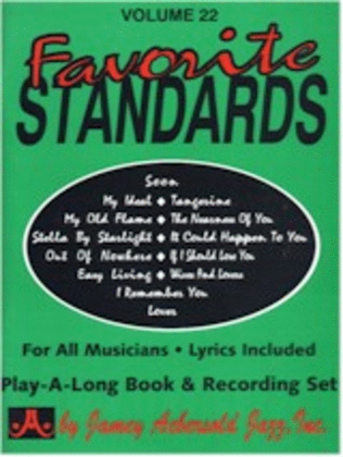 Book cover for Favourite Standards Book/CD No 22