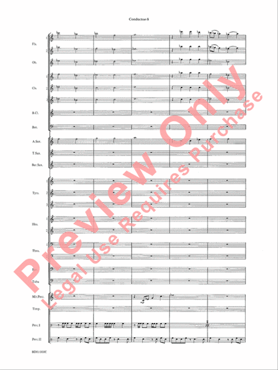 Chant Rituals Concert Band scores gallery preview page 11