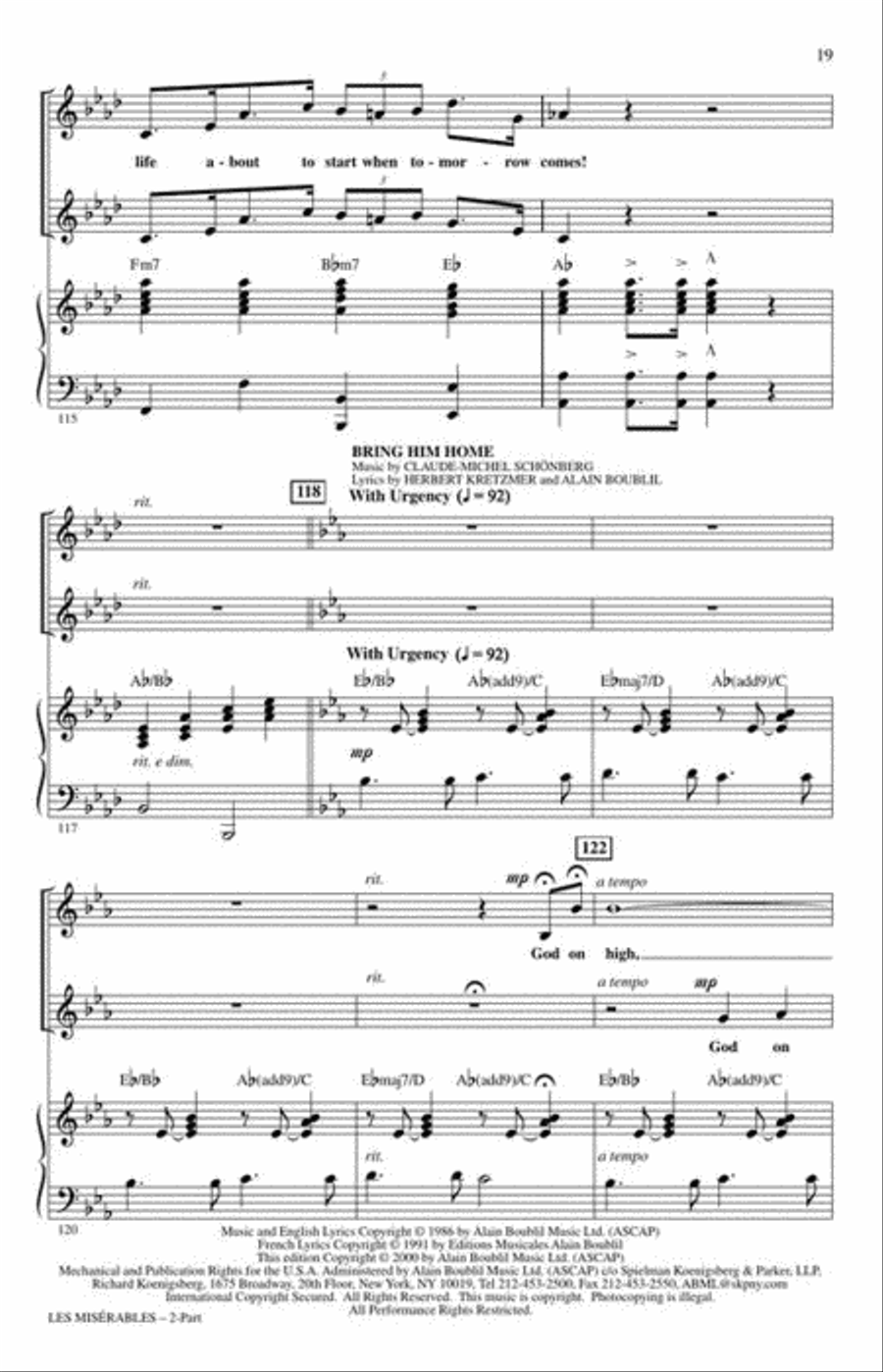 Les Misérables 2-Part scores gallery preview page 7