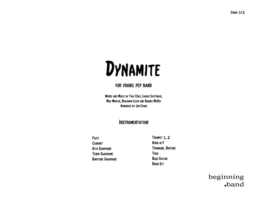 Dynamite Small Ensemble scores gallery preview page 1