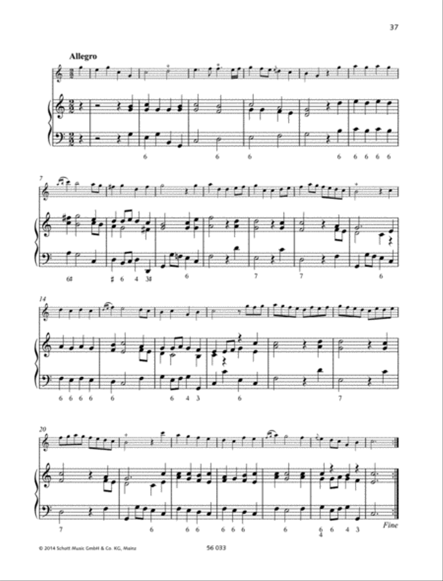 Sonata C major, Op. 3 No. 1 Alto Recorder scores gallery preview page 2