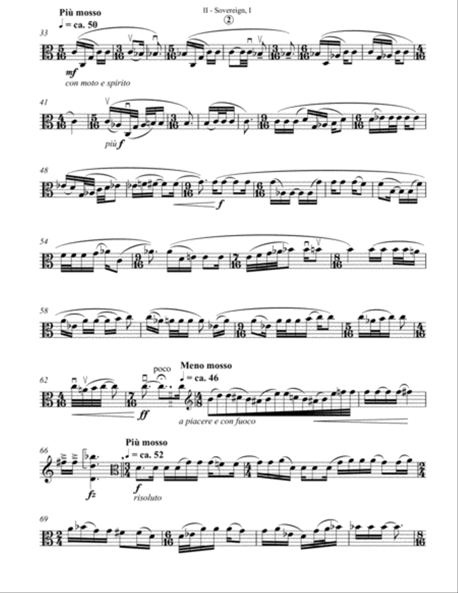 Sovereign, I Viola Solo scores gallery preview page 2