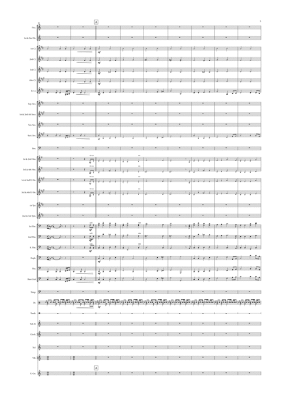An American Trilogy Concert Band scores gallery preview page 3