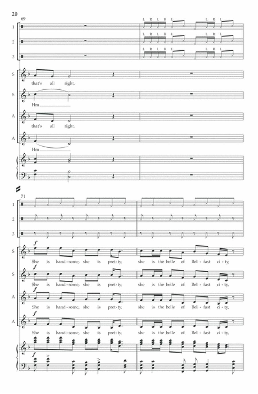 I'll Tell My Ma (SSAA) SSAA scores gallery preview page 21