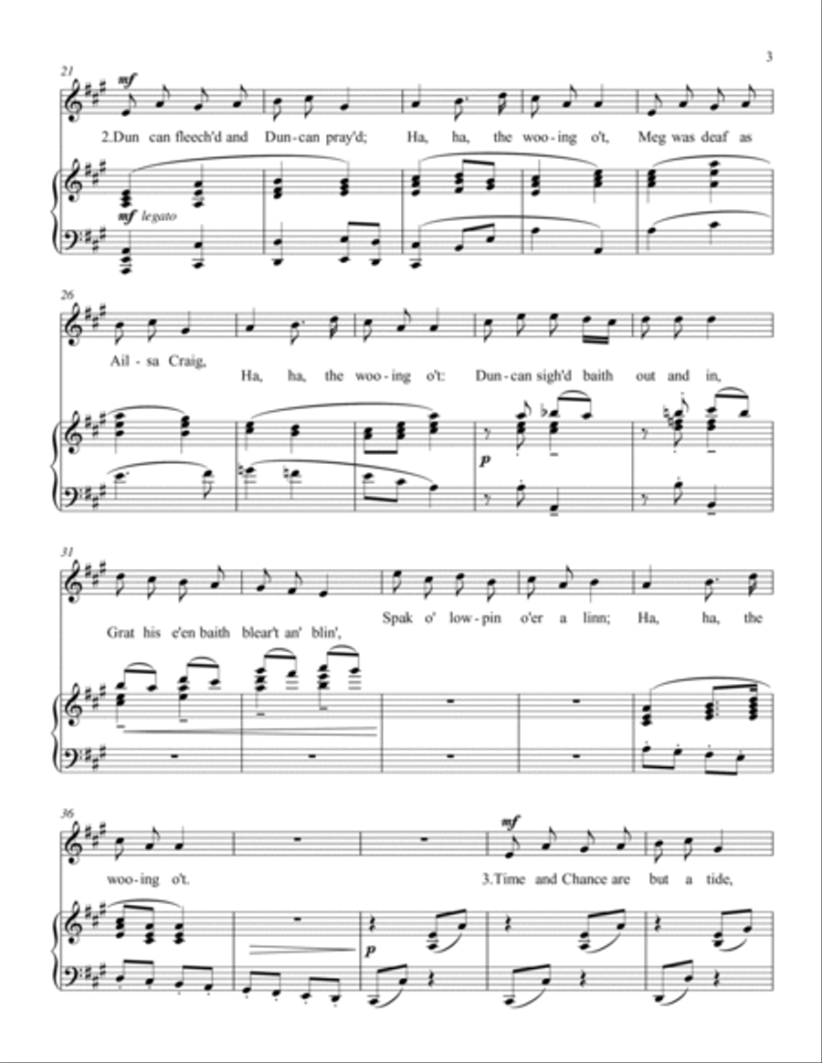 Duncan Gray - in A (Burns) Piano Solo scores gallery preview page 3