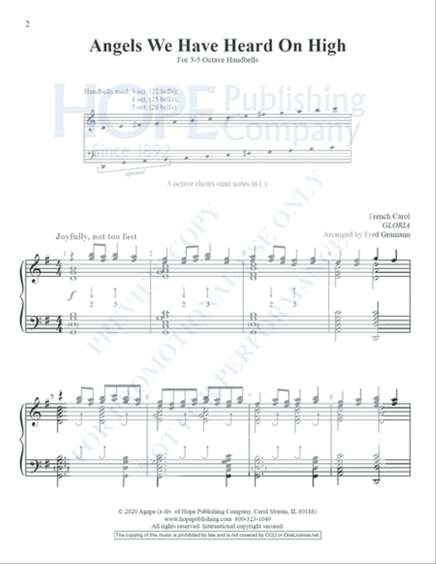 Angels We Have Heard On High 5-Octaves scores gallery preview page 3