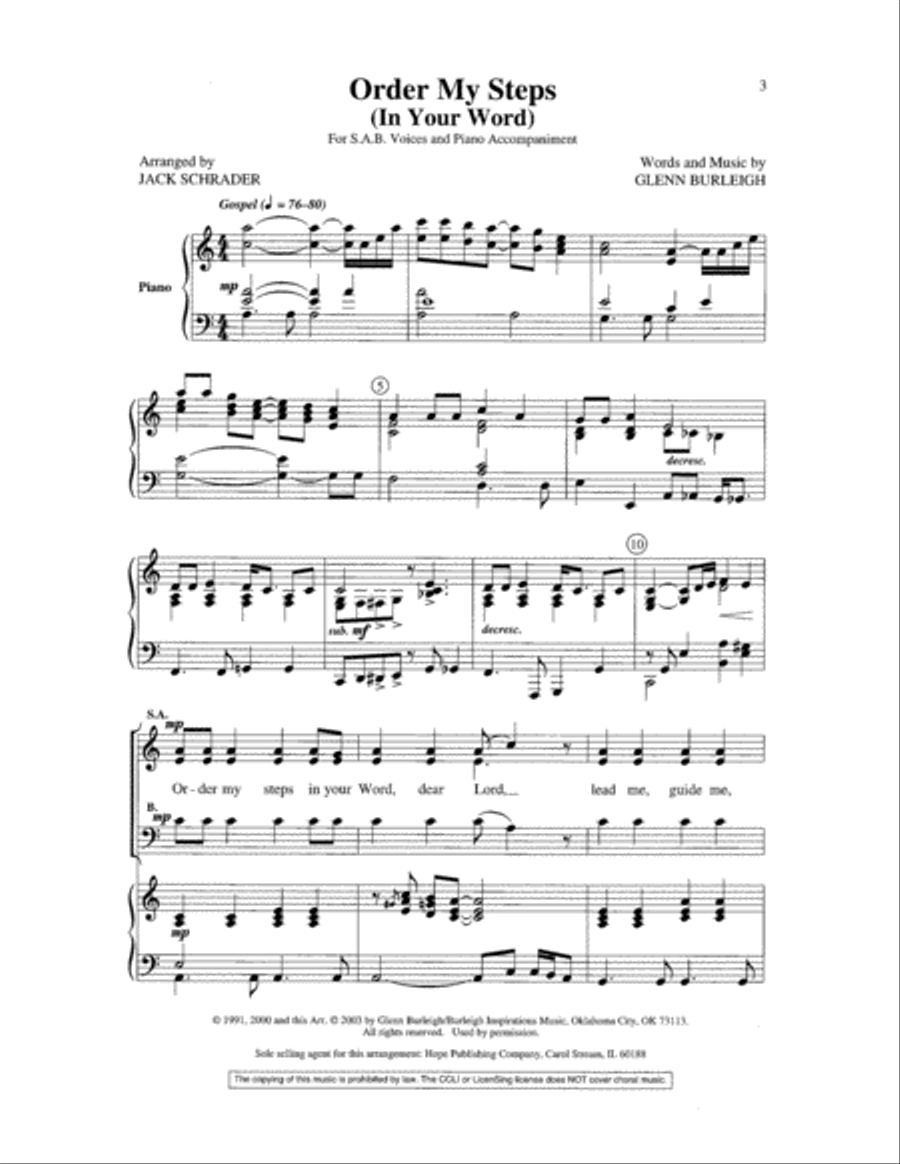 Order My Steps Order My Steps 3-Part scores gallery preview page 3