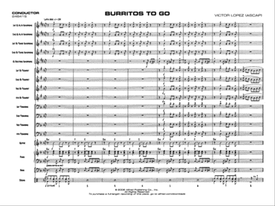 Burritos to Go Burritos to Go Jazz Ensemble scores gallery preview page 4