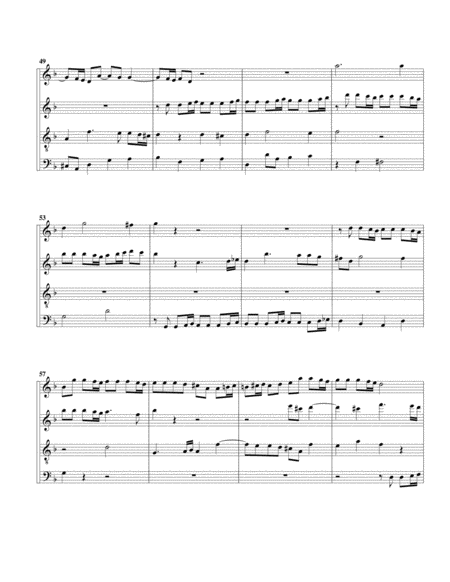 Fugue no.4, HWV 608 (version in 4 4) (arrangement for 4 recorders)
