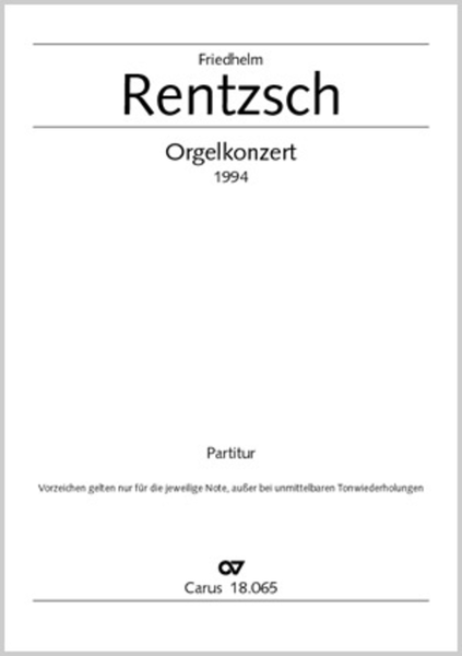 Organ Concerto (Orgelkonzert)