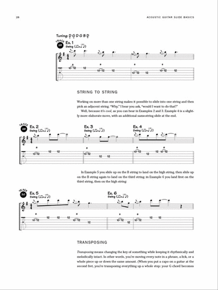 Acoustic Guitar Slide Basics Acoustic Guitar scores gallery preview page 5