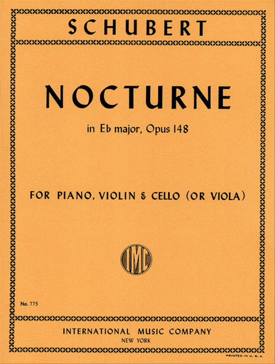 Nocturne In E Flat Major, Opus 148 (With Viola Part To Replace The Cello) Cello scores gallery preview page 1