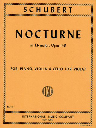 Book cover for Nocturne In E Flat Major, Opus 148 (With Viola Part To Replace The Cello)