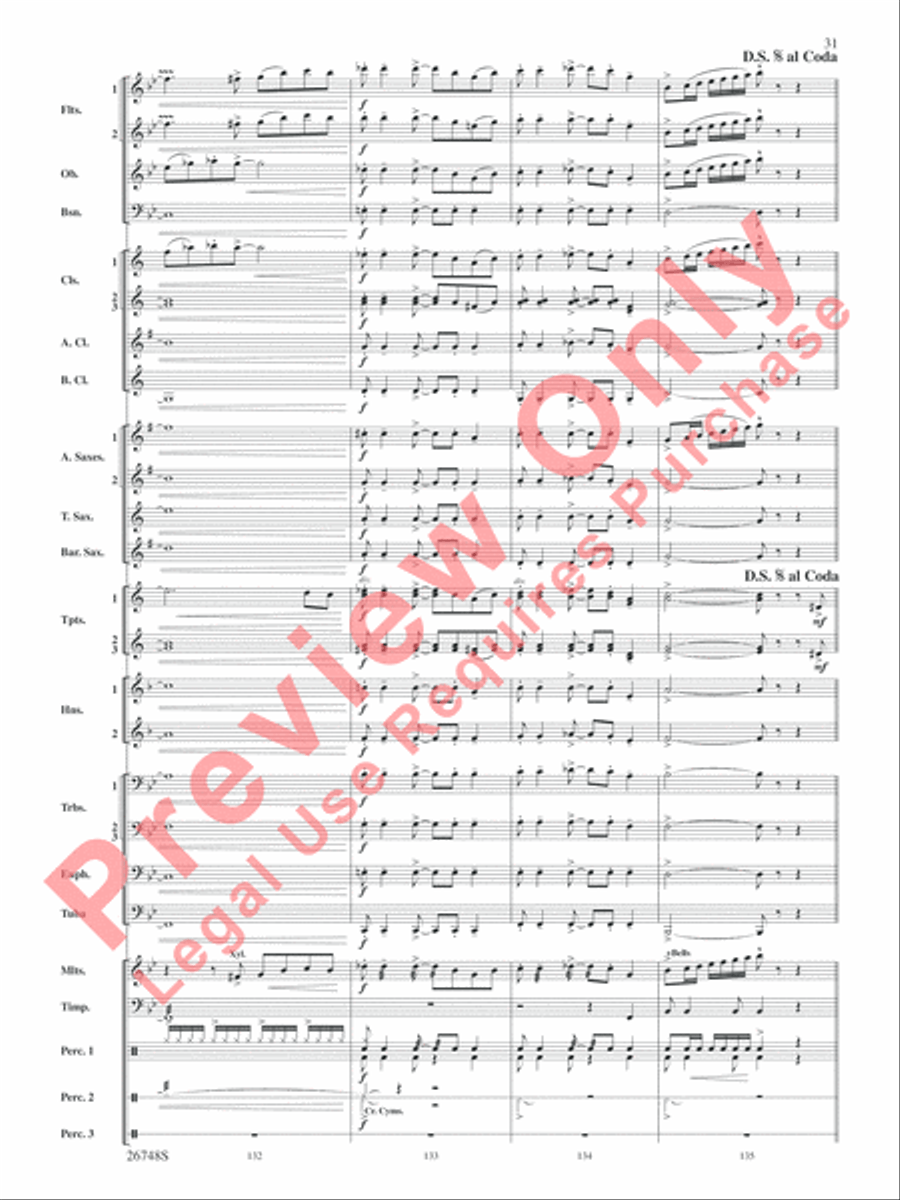 Cotton Ferry Expedition Concert Band scores gallery preview page 32