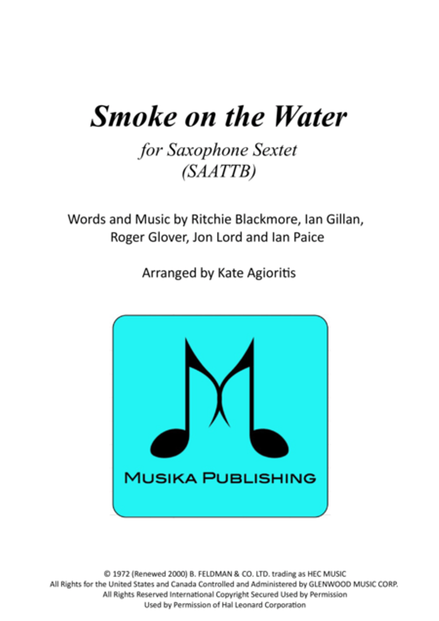Smoke On The Water Woodwind Ensemble scores gallery preview page 1