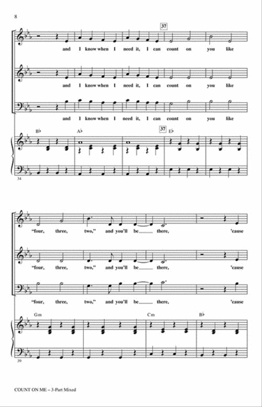 Count on Me 3-Part scores gallery preview page 3