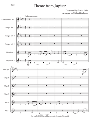 Theme from Jupiter (Mixed Trumpet Ensemble)