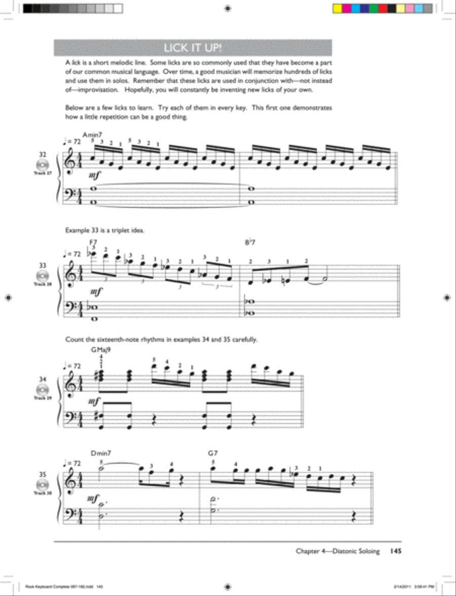 Complete Rock Keyboard Method Complete Edition Piano Method scores gallery preview page 3