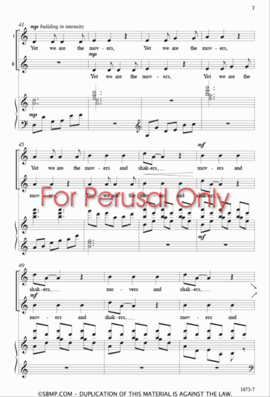 Music Makers Music Makers Unison Choir scores gallery preview page 6