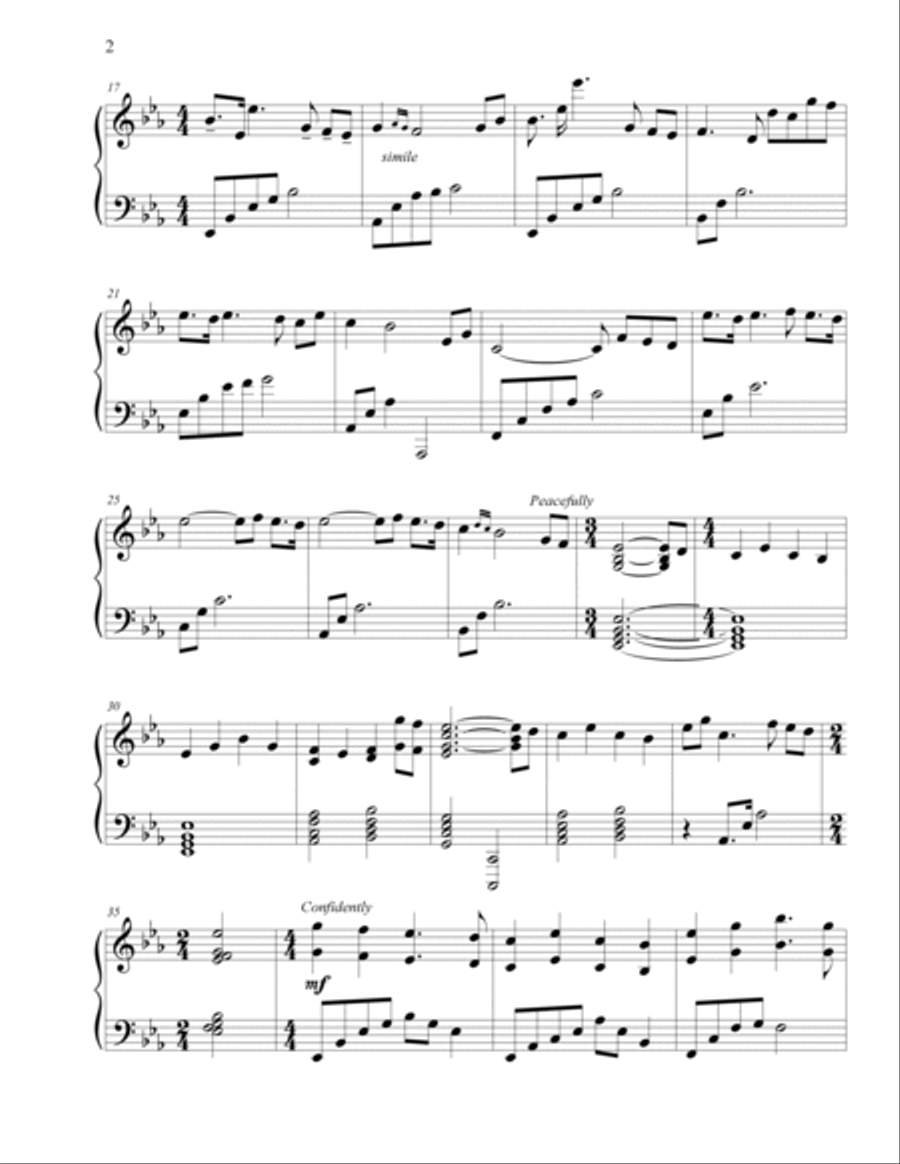 'Tis So Sweet to Trust in Jesus Harp scores gallery preview page 2