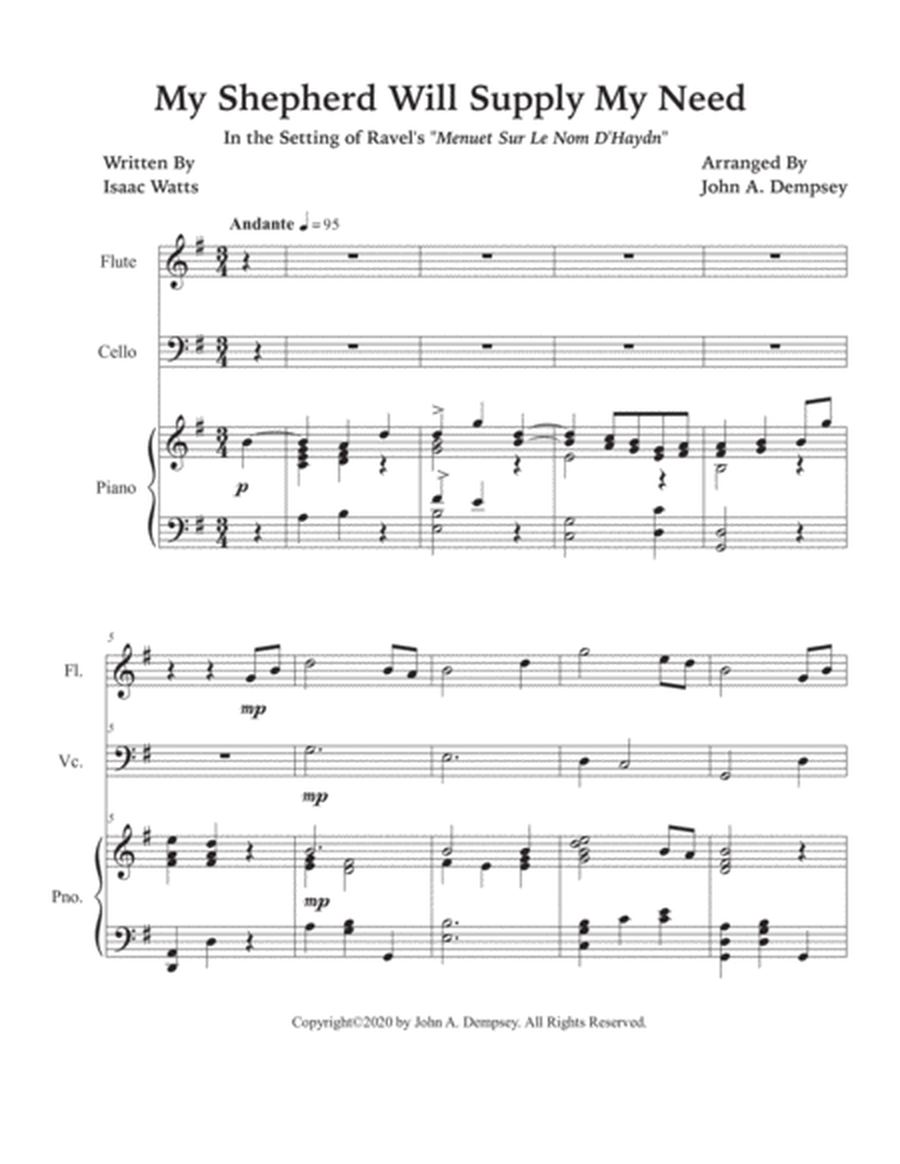 My Shepherd Will Supply My Need (Psalm 23): Trio for Flute, Cello and Piano image number null