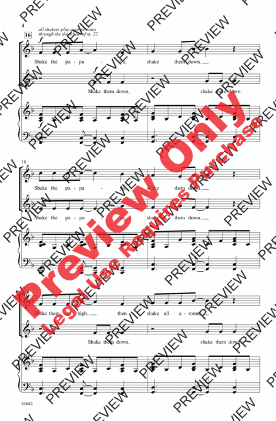 The Papaya Song 2-Part scores gallery preview page 4