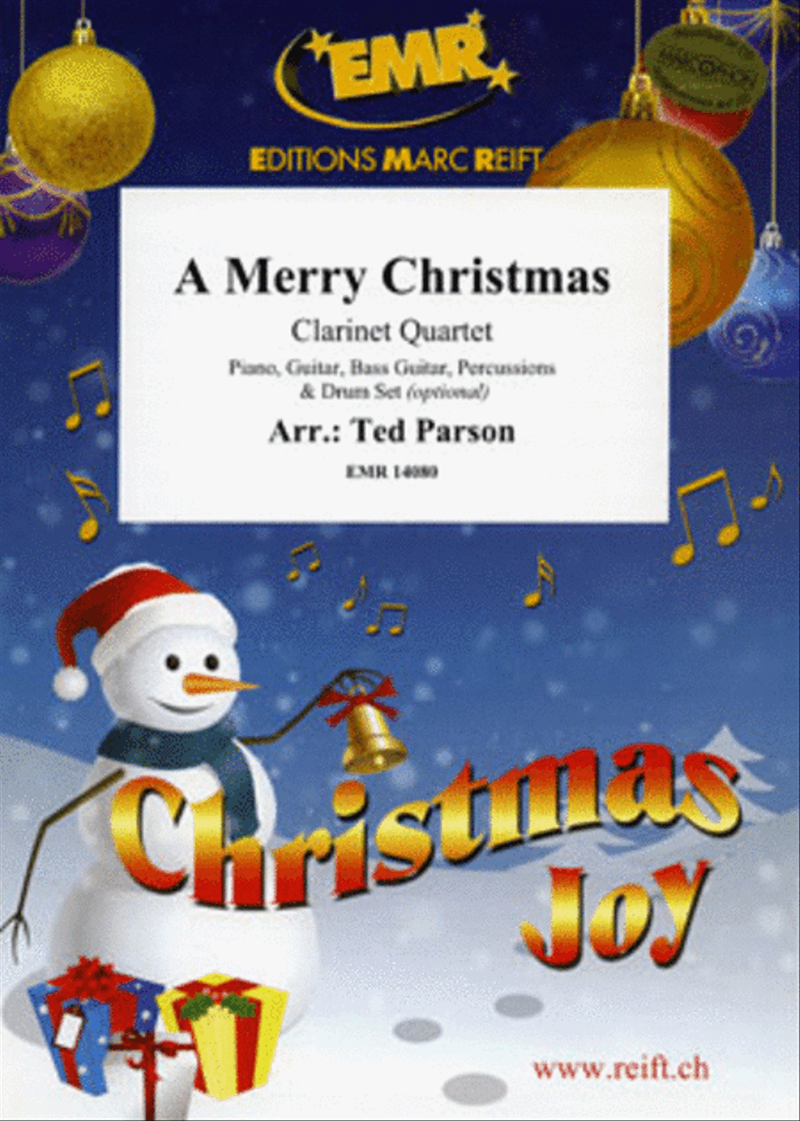 A Merry Christmas Clarinet Quartet scores gallery preview page 1