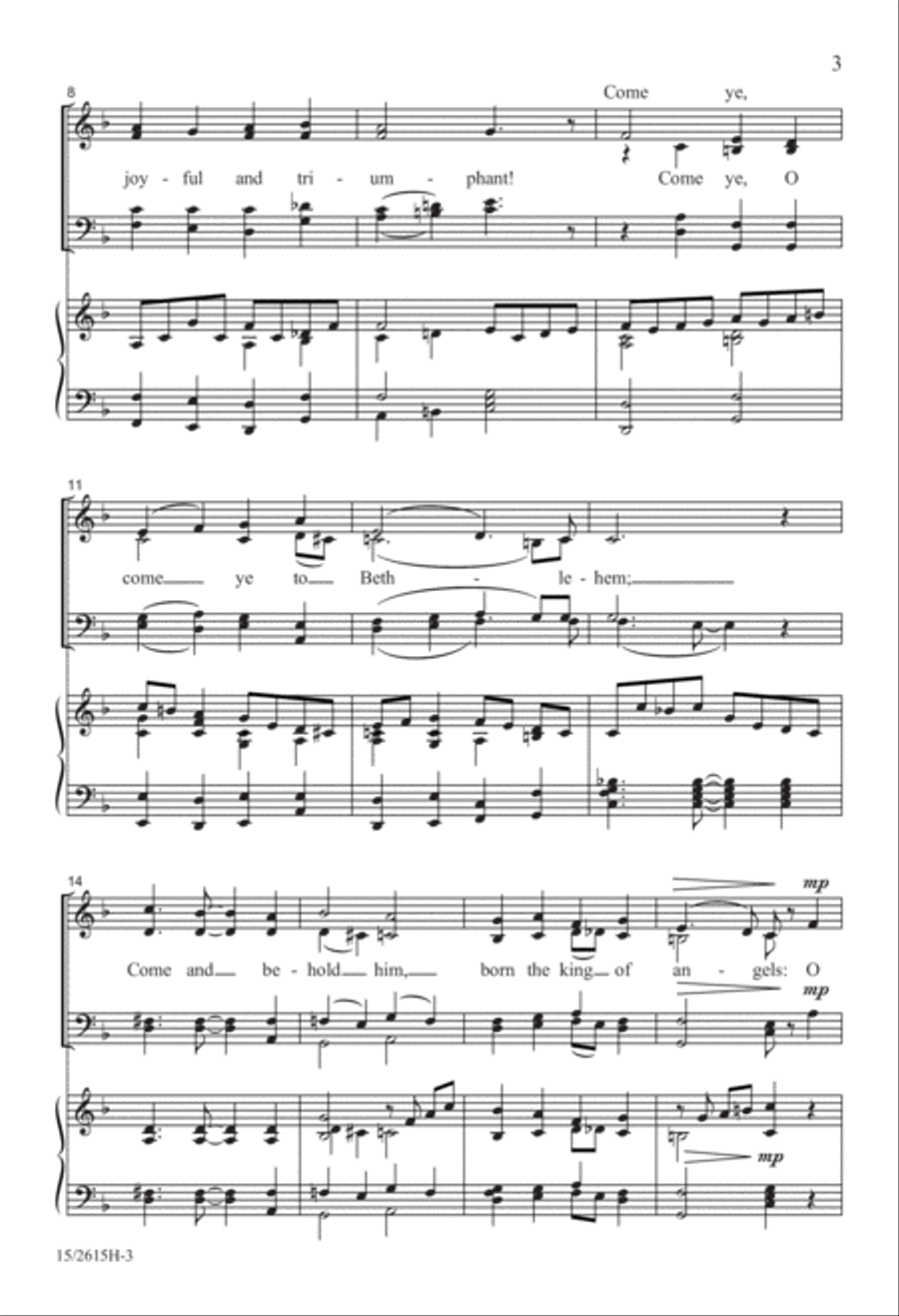 Rejoice! Rejoice! 4-Part scores gallery preview page 3