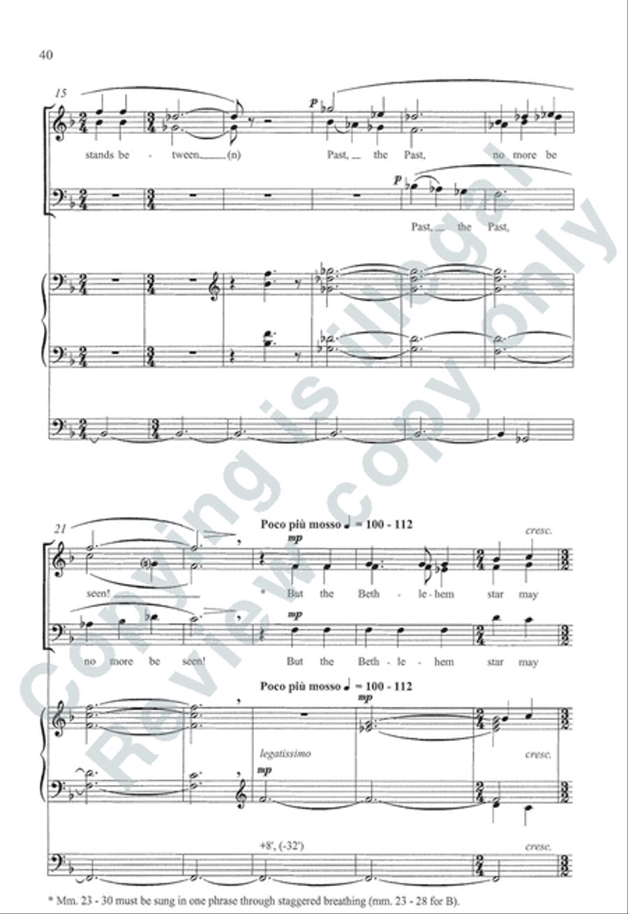 Somerset Anthem Books, Volume IV (Christmastide) 3-Part scores gallery preview page 16