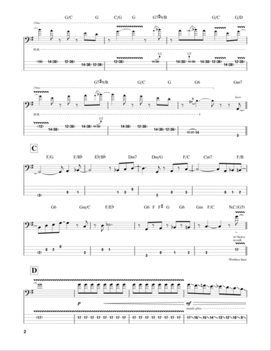 Birdland Birdland Guitar Tablature scores gallery preview page 2