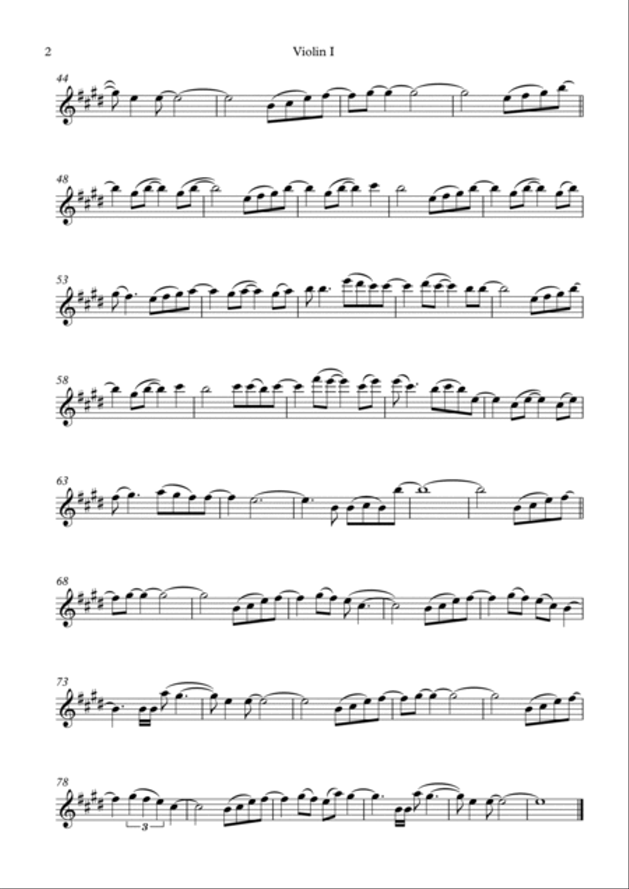 Eu Te Agradeco String Quartet scores gallery preview page 2
