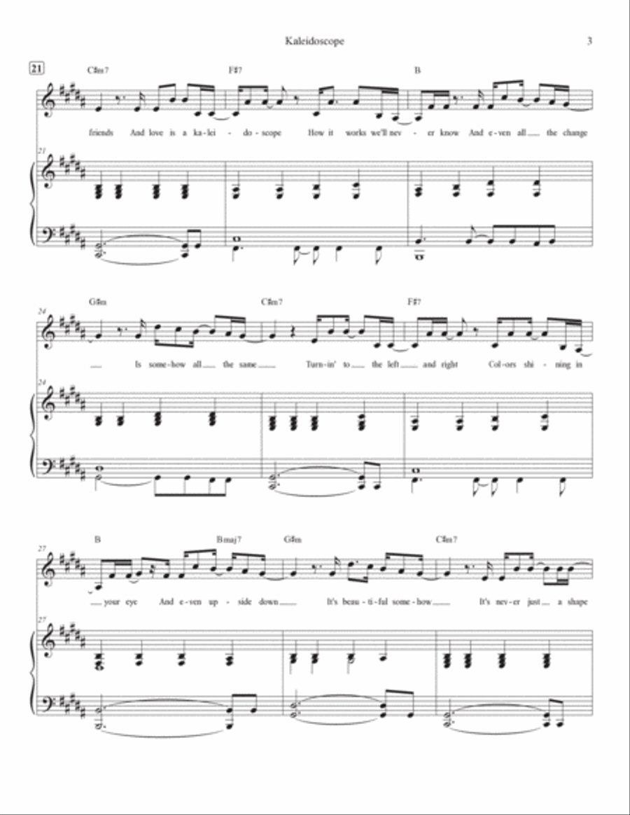 Kaleidoscope Voice scores gallery preview page 3
