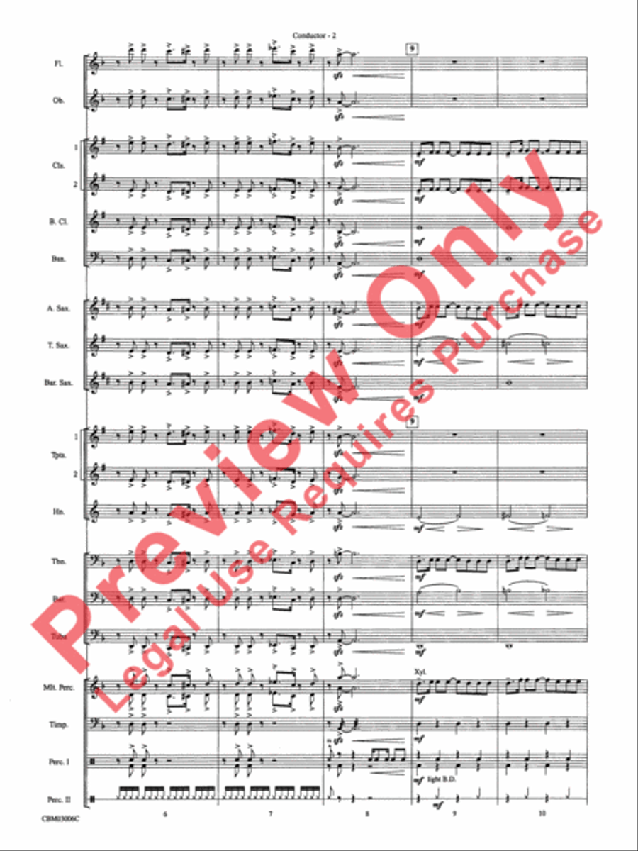 The James Bond Theme (from Die Another Day) Concert Band scores gallery preview page 5