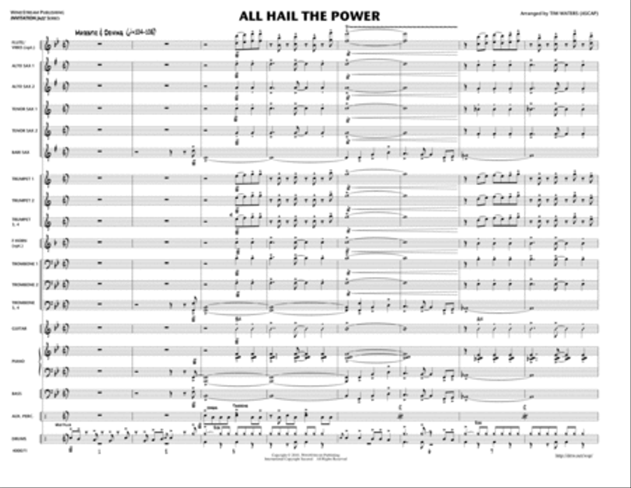 All Hail The Power All Hail The Power Jazz Ensemble scores gallery preview page 1