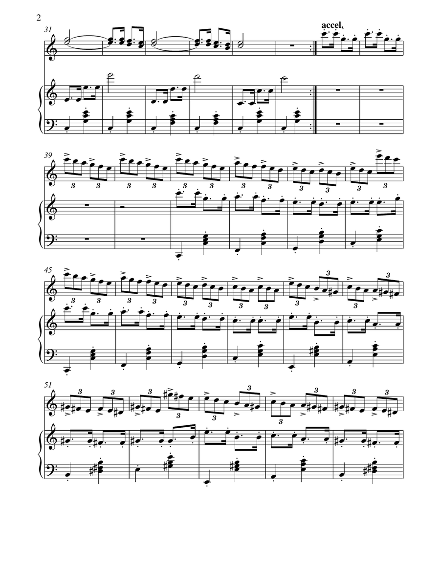 Tarantella for Solo Violin and Piano Violin Solo scores gallery preview page 2