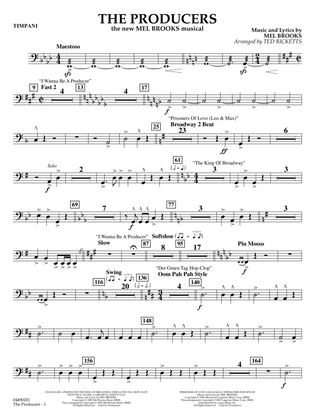 The Producers (arr. Ted Ricketts) - Timpani