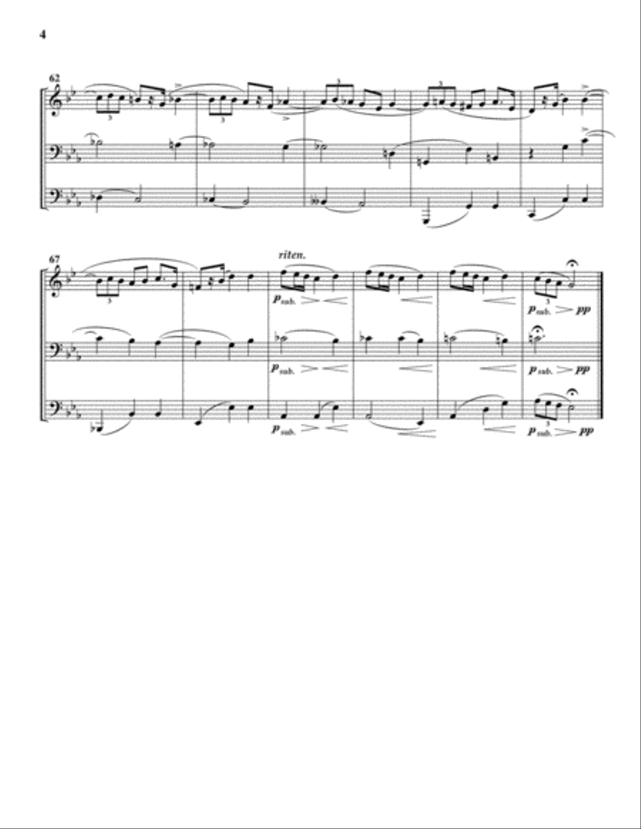 Mazurka, Op. 6, No. 1 Brass Ensemble scores gallery preview page 5