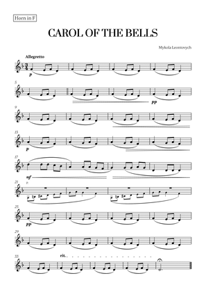 Carol of the Bells (Very Easy/Beginner) (for French Horn)