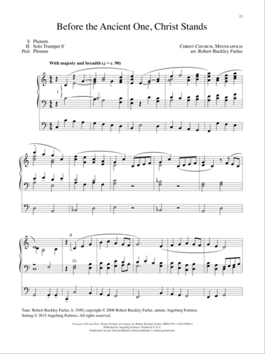 Treasures Old and New: Hymn Preludes for Organ Organ Solo scores gallery preview page 7
