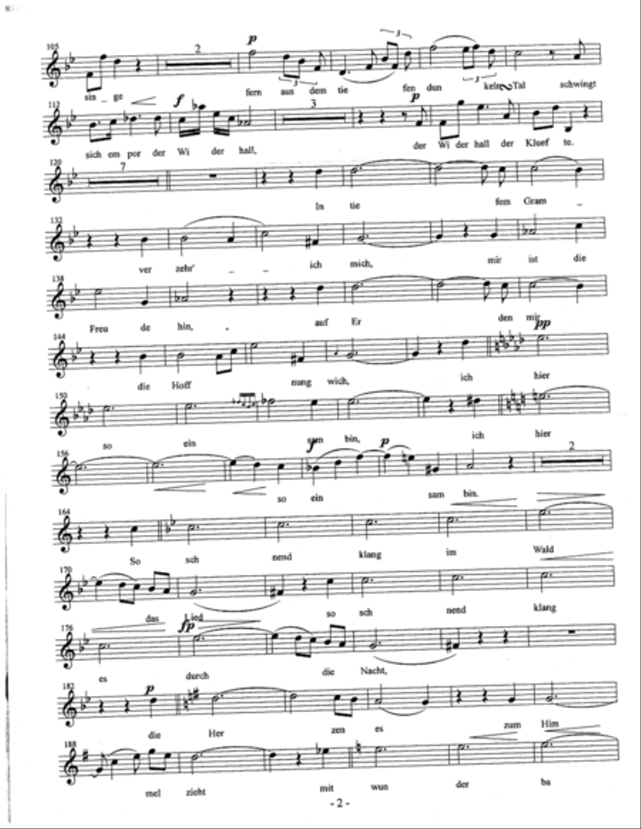 Schubert D 965 Op 129 Der Hirt auf dem Felsen Shepherd On The Rock Chamber Ensemble Choir scores gallery preview page 2