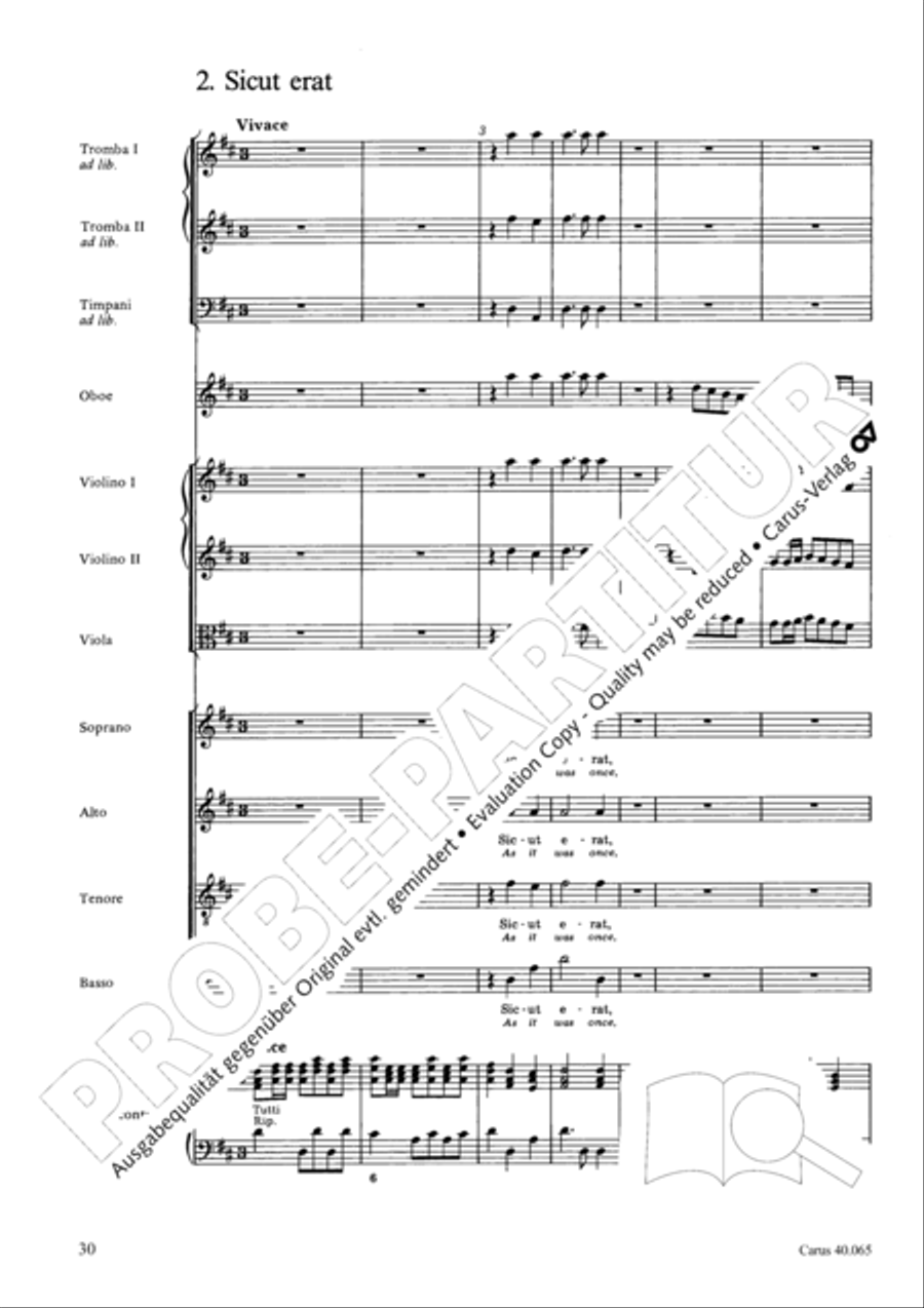 Dixit Dominus (The Lord said unto my Lord) 4-Part scores gallery preview page 31