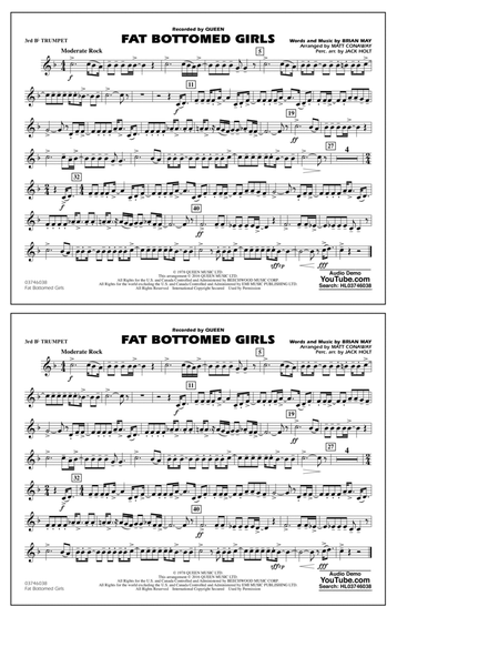 Fat Bottomed Girls - 3rd Bb Trumpet