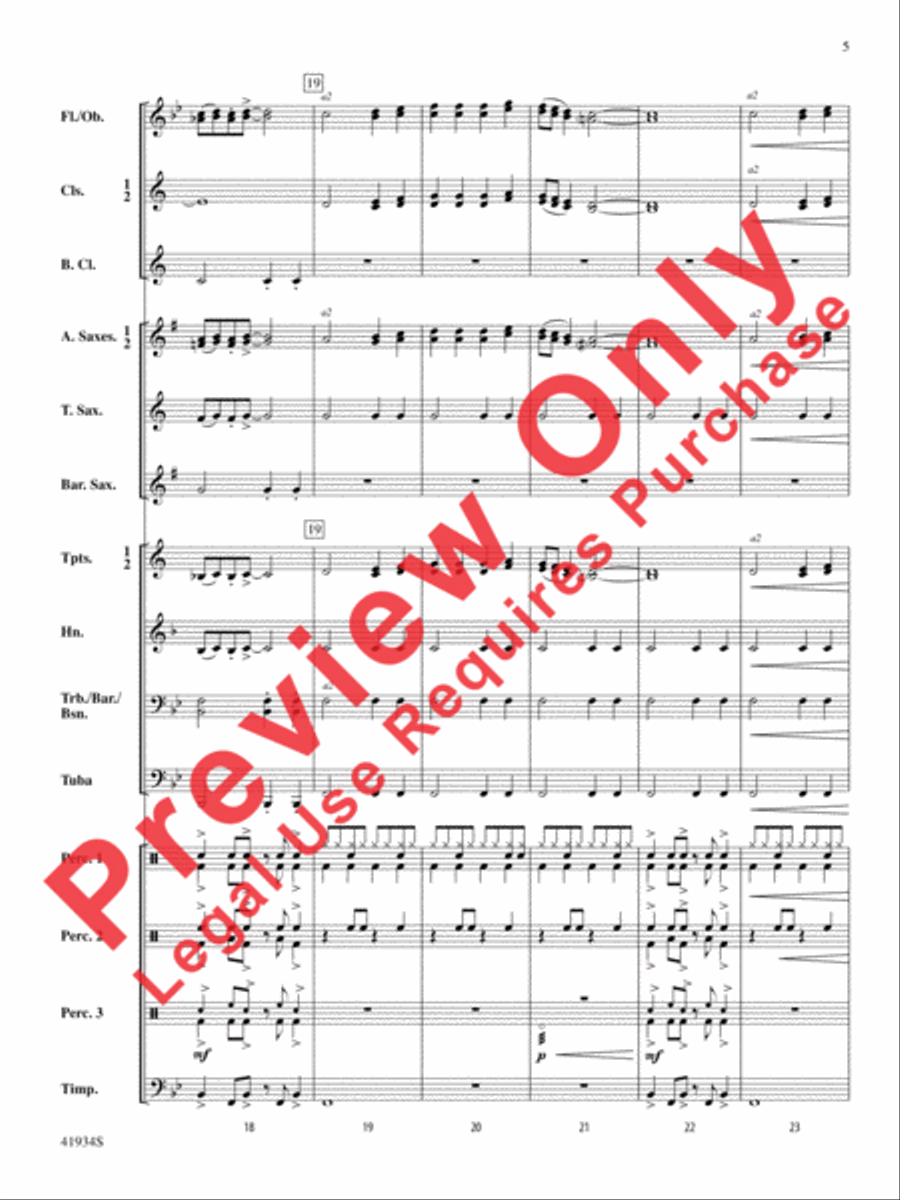 Little Drummer Dudes! Little Drummer Dudes! Concert Band scores gallery preview page 6