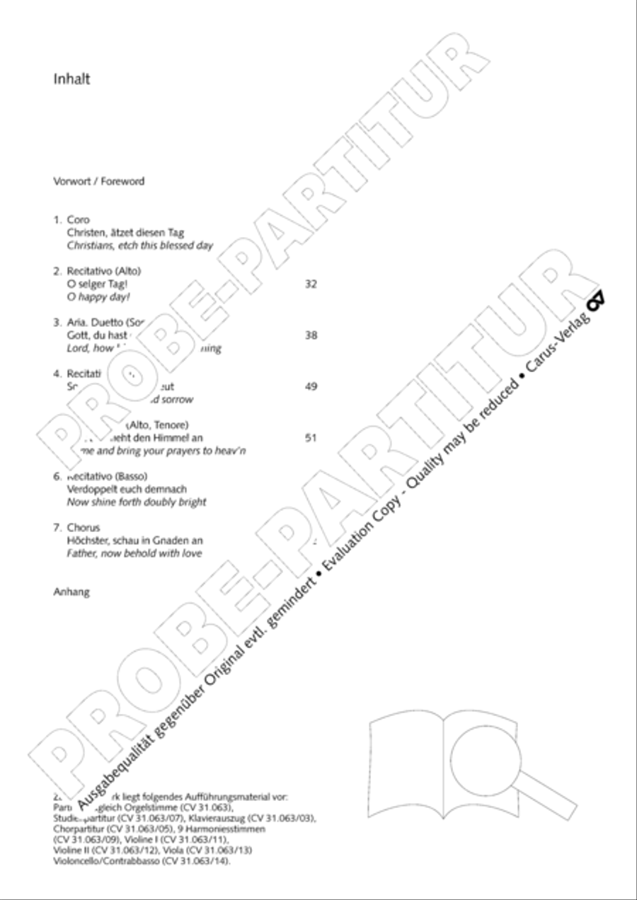Christians, etch this blessed day (Christen, atzet diesen Tag) 4-Part scores gallery preview page 3