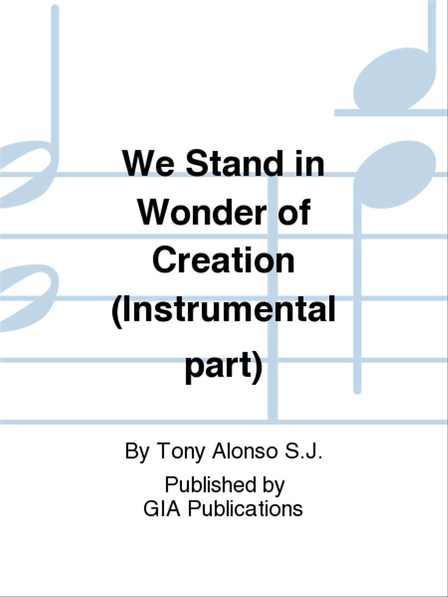 We Stand in Wonder of Creation - Instrument edition B-Flat Trumpet scores gallery preview page 1