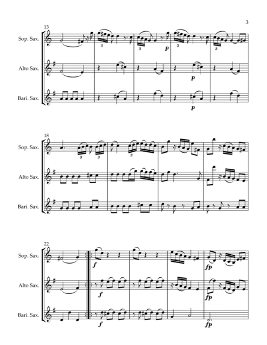 Andante Woodwind Quartet scores gallery preview page 3