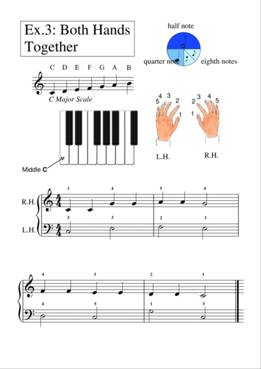 A Beginner's Piano Book Piano Method scores gallery preview page 4