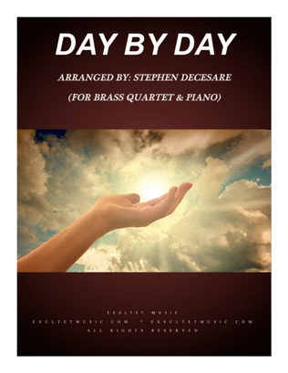 Book cover for Day By Day (for Brass Quartet and Piano)